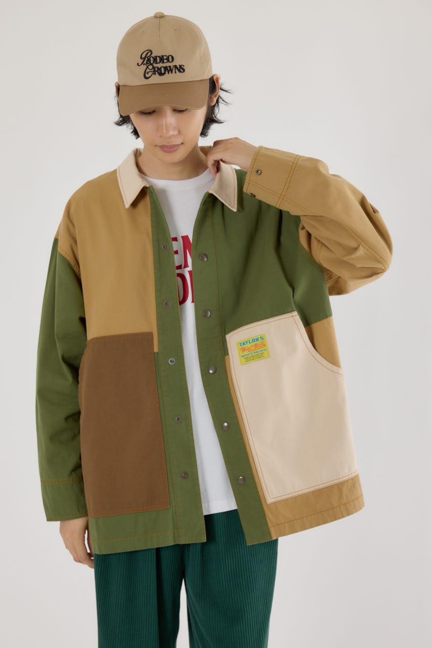 【UNISEX】アクティブジャケット 柄BEG FREE