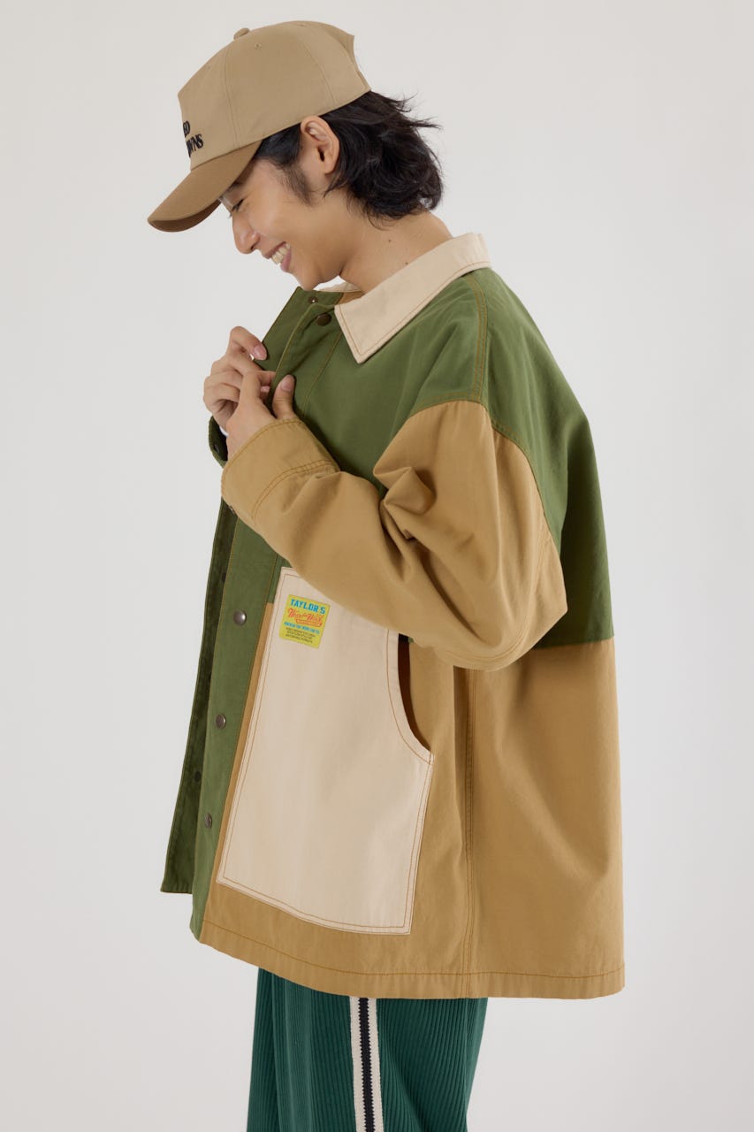 【UNISEX】アクティブジャケット 柄BEG FREE