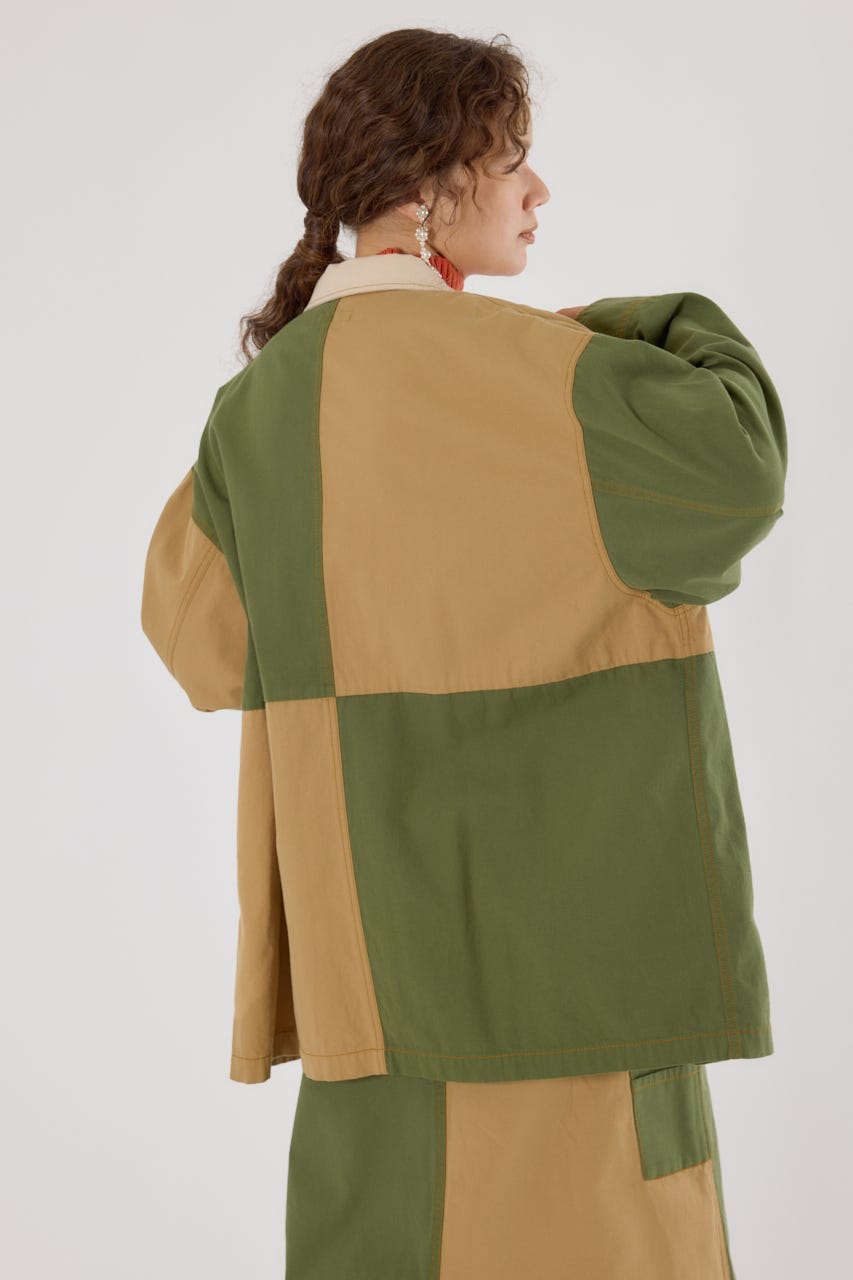 【UNISEX】アクティブジャケット 柄BEG FREE