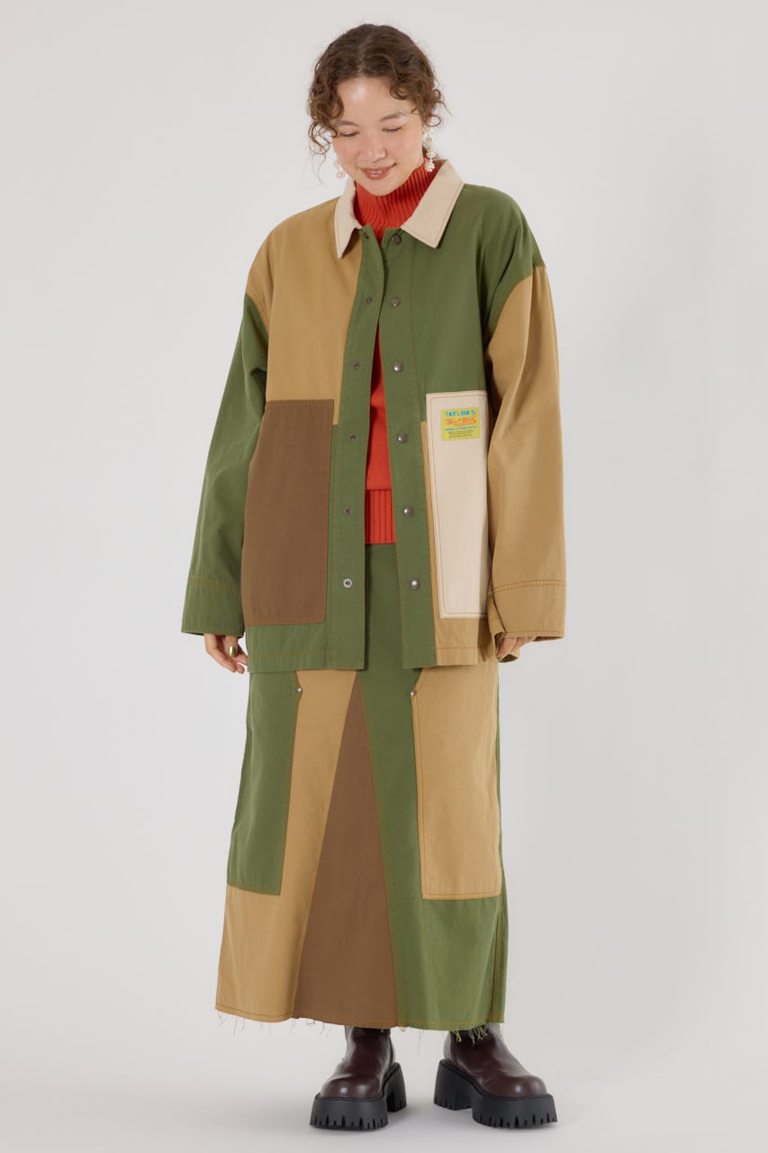 【UNISEX】アクティブジャケット 柄BEG FREE