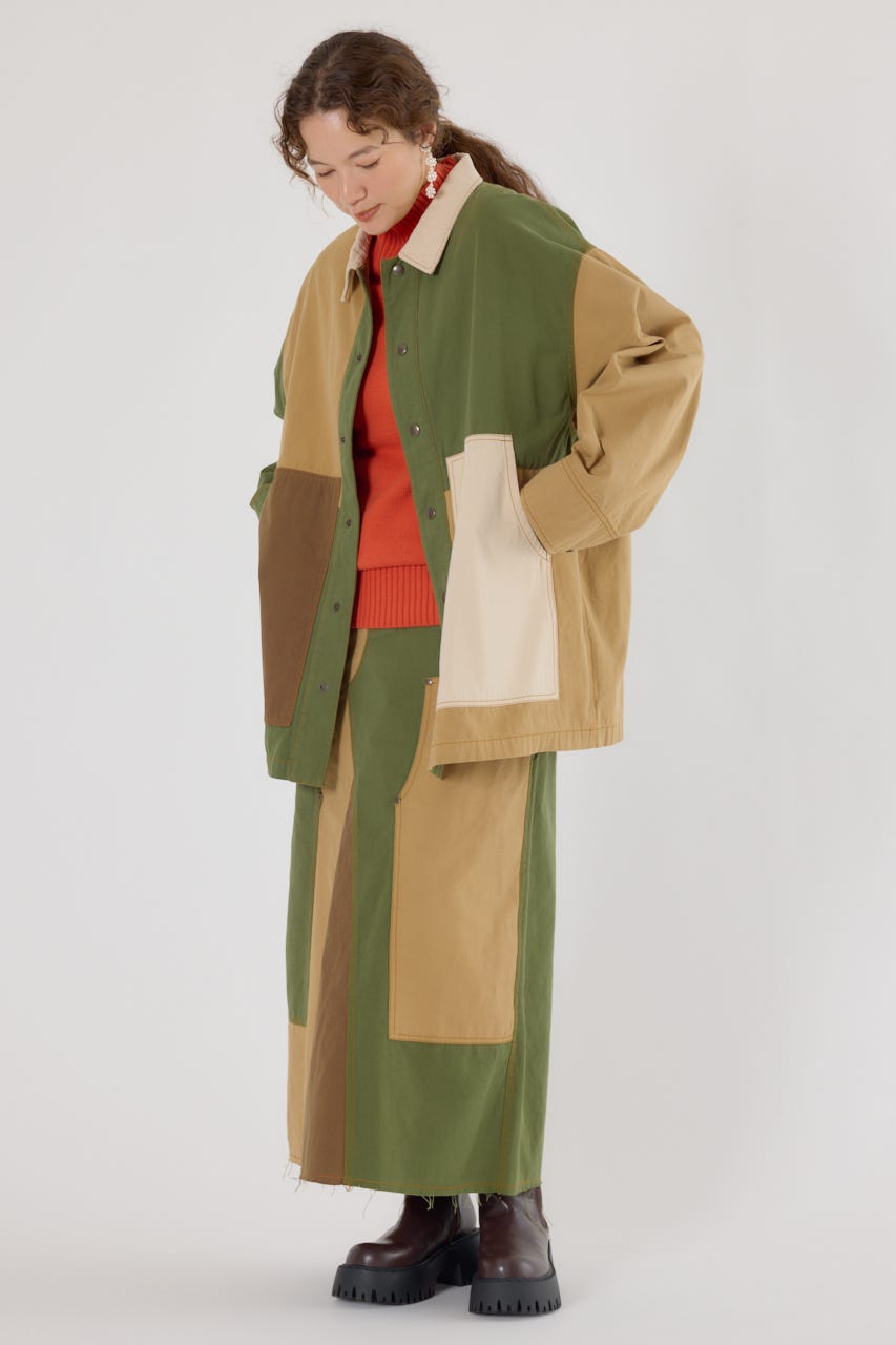 【UNISEX】アクティブジャケット 柄BEG FREE