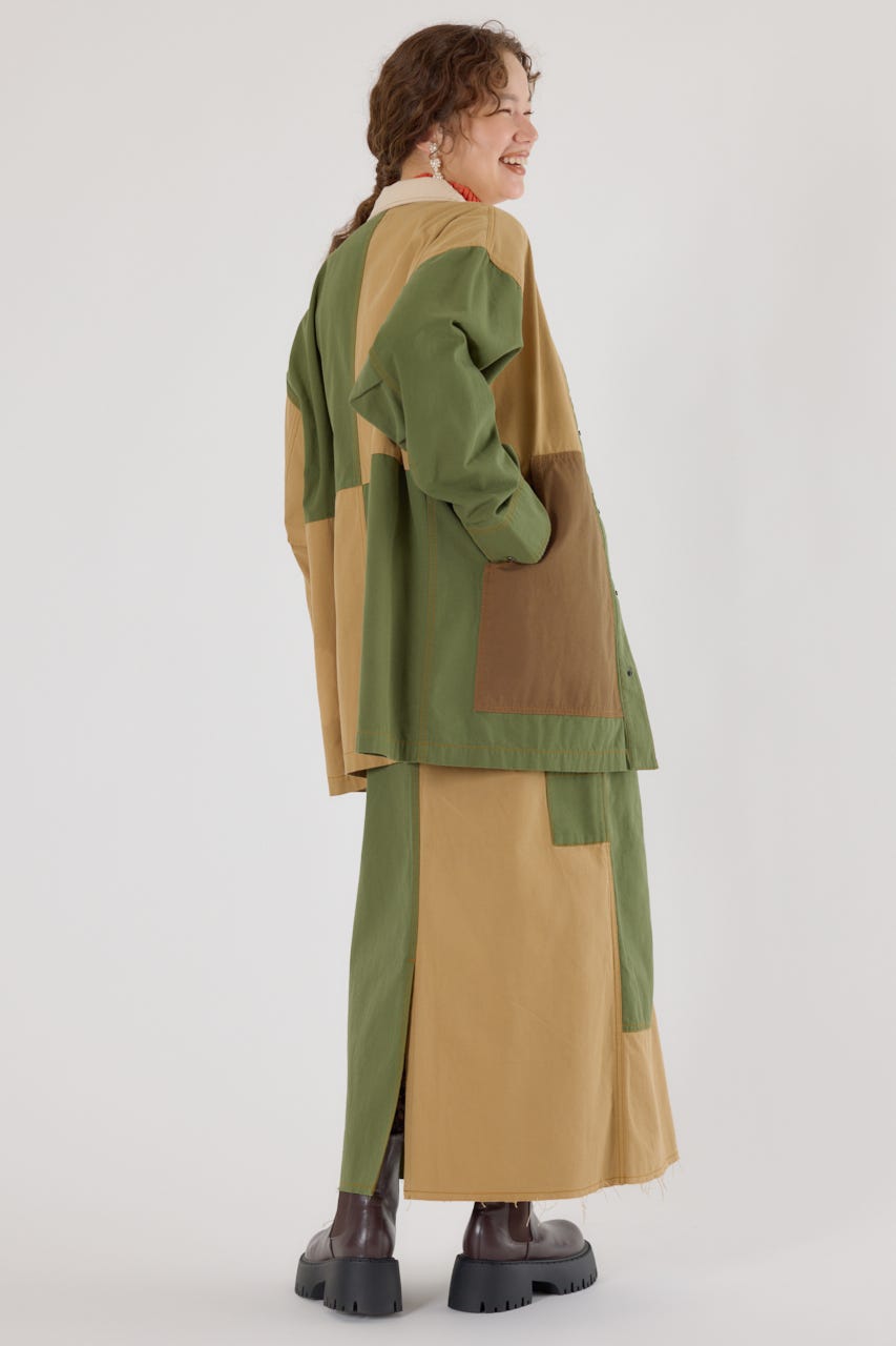 【UNISEX】アクティブジャケット 柄BEG FREE