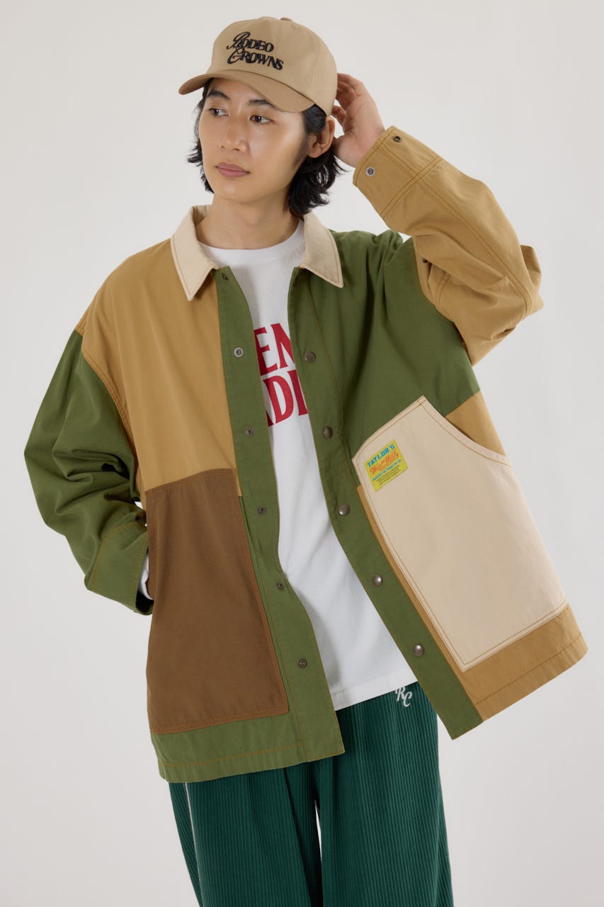 【UNISEX】アクティブジャケット 柄BEG FREE