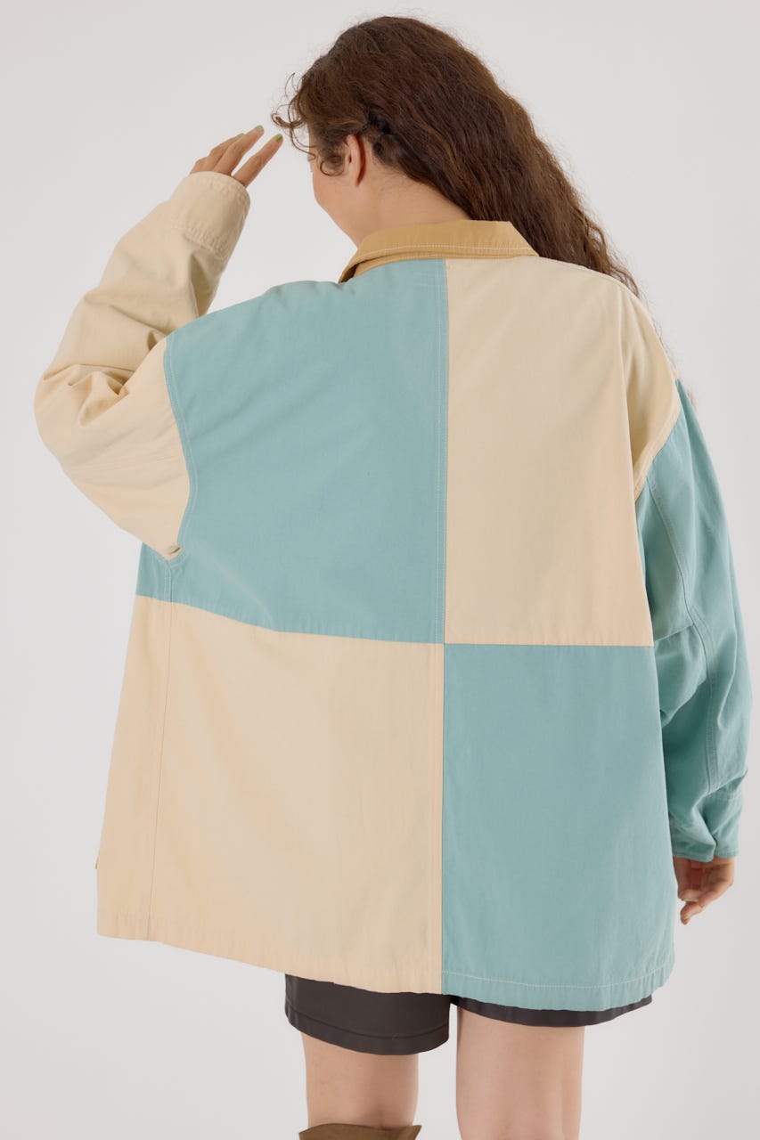 【UNISEX】アクティブジャケット 柄WHT FREE