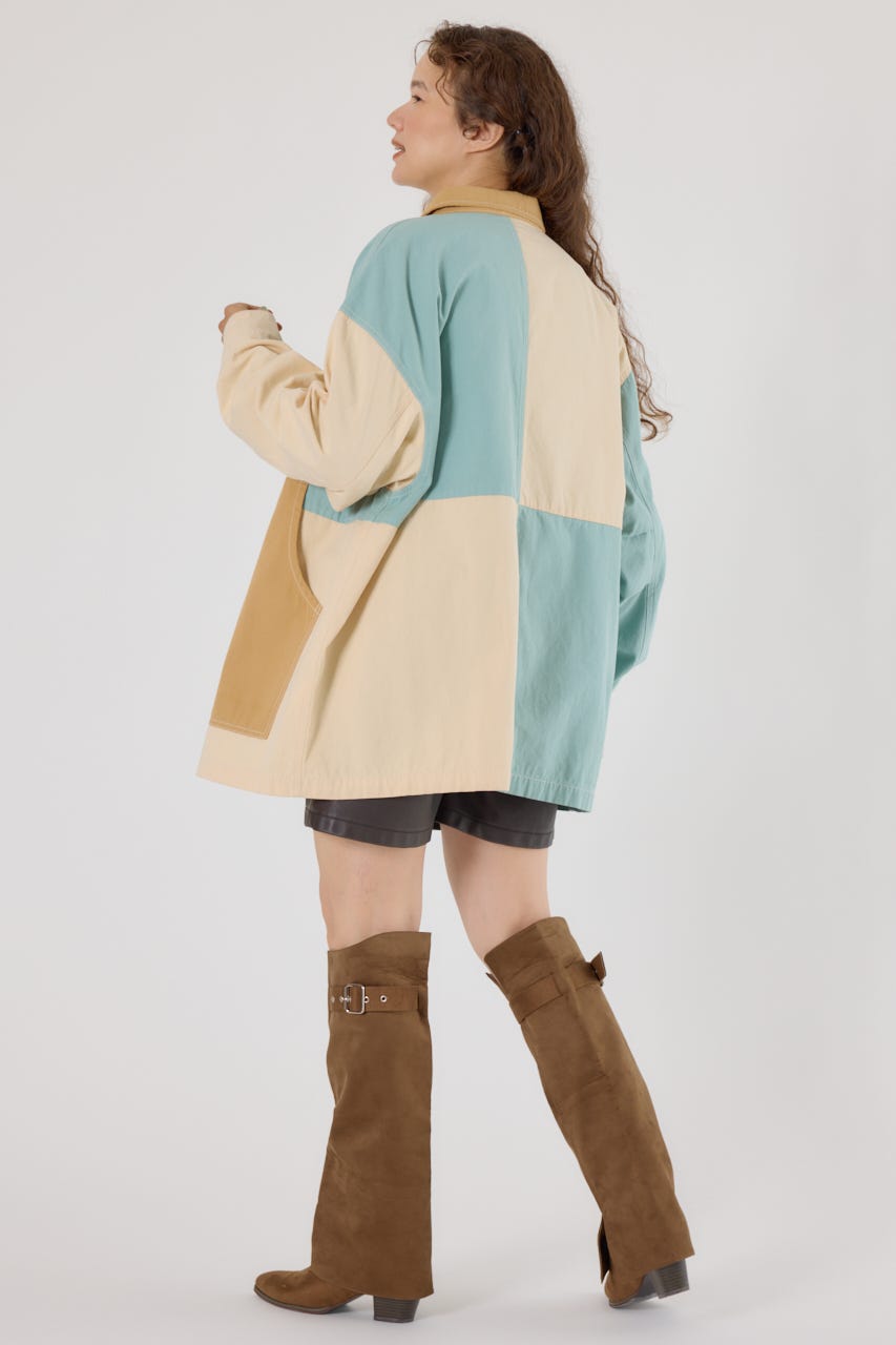 【UNISEX】アクティブジャケット 柄WHT FREE