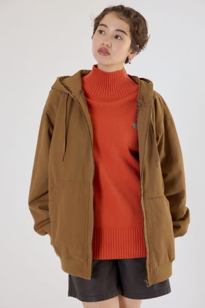 【UNISEX】ワークフーデッドジャケット