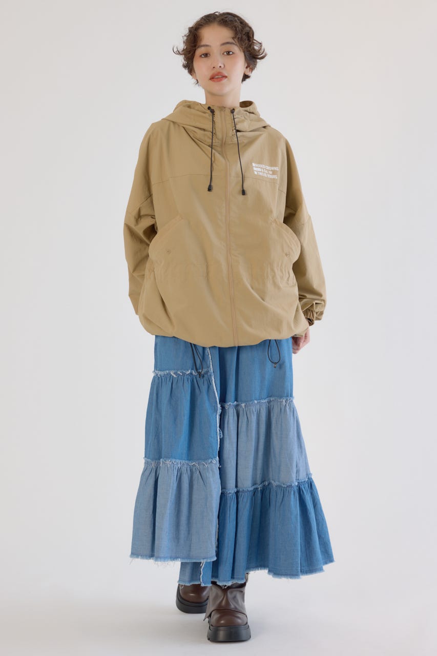 (UNISEX)RCSワイドマウンテンパーカー BEG FREE