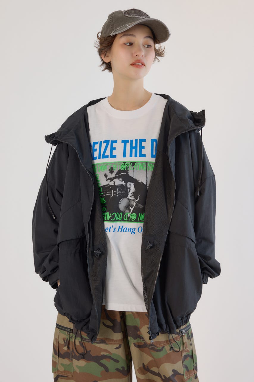 (UNISEX)RCSワイドマウンテンパーカー BLK FREE