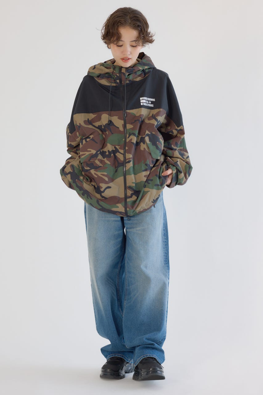 (UNISEX)RCSワイドマウンテンパーカー 迷彩 FREE