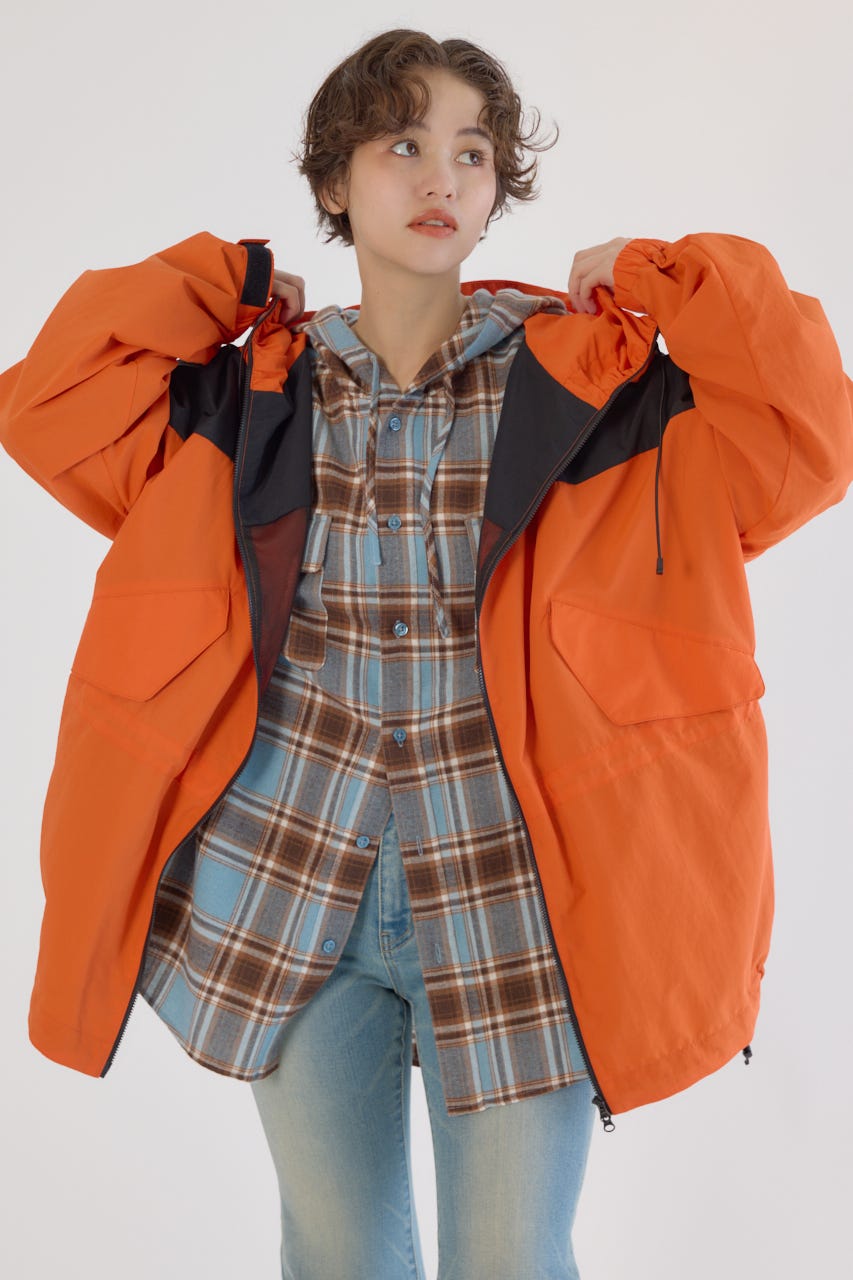 (UNISEX)RCSワイドマウンテンパーカー ORG FREE