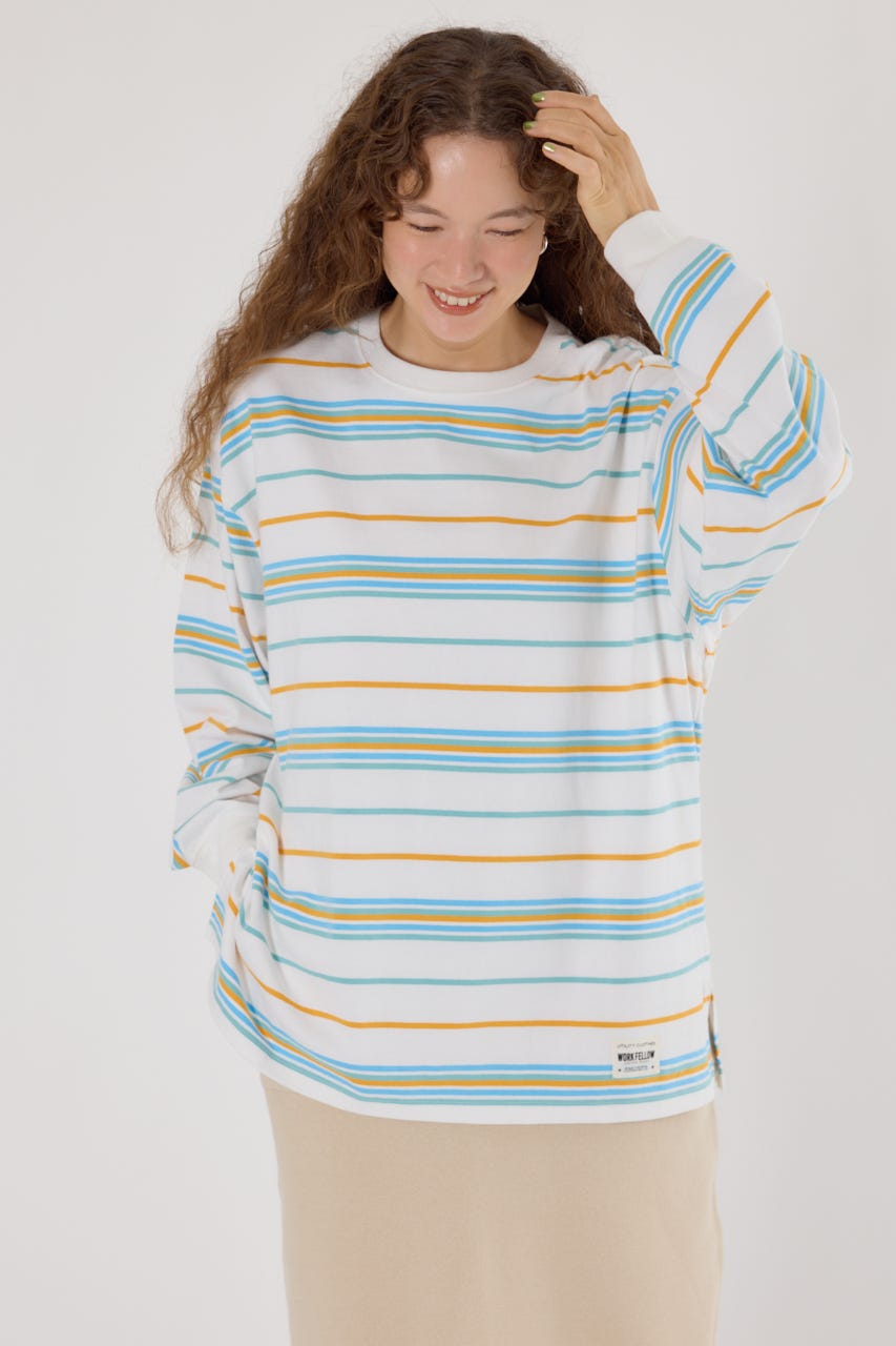 RODEO CROWNS WIDE BOWL | 【UNISEX】マルチボーダートップス (T