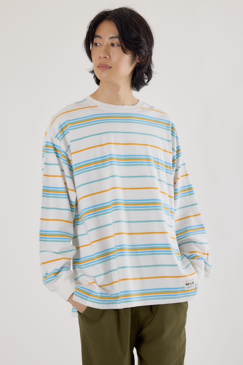 RODEO CROWNS WIDE BOWL | 【UNISEX】マルチボーダートップス (T