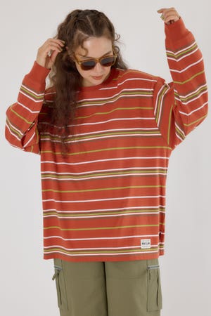 【UNISEX】マルチボーダートップス