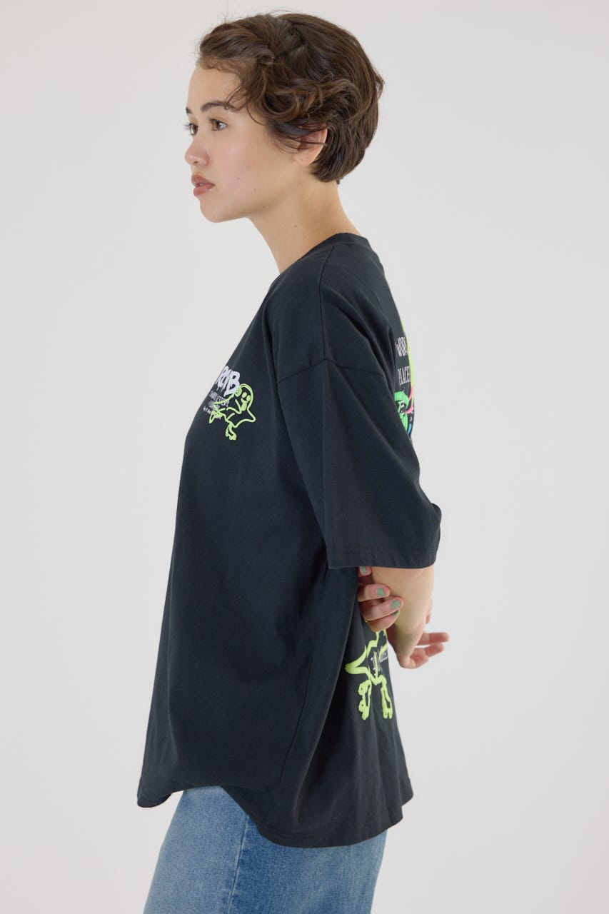 【UNISEX】NEON GRAFFITI Tシャツ BLK M