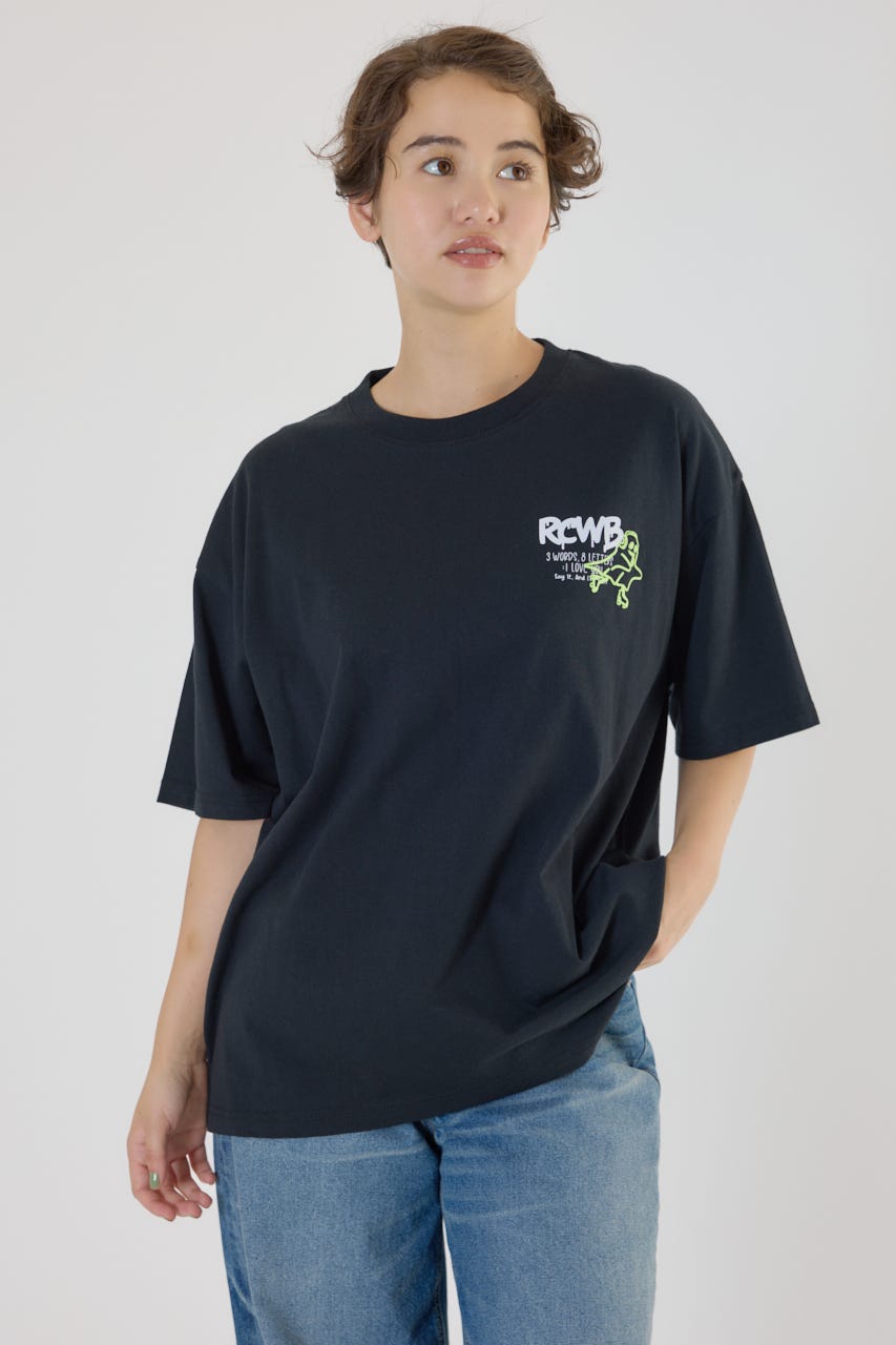 【UNISEX】NEON GRAFFITI Tシャツ BLK M