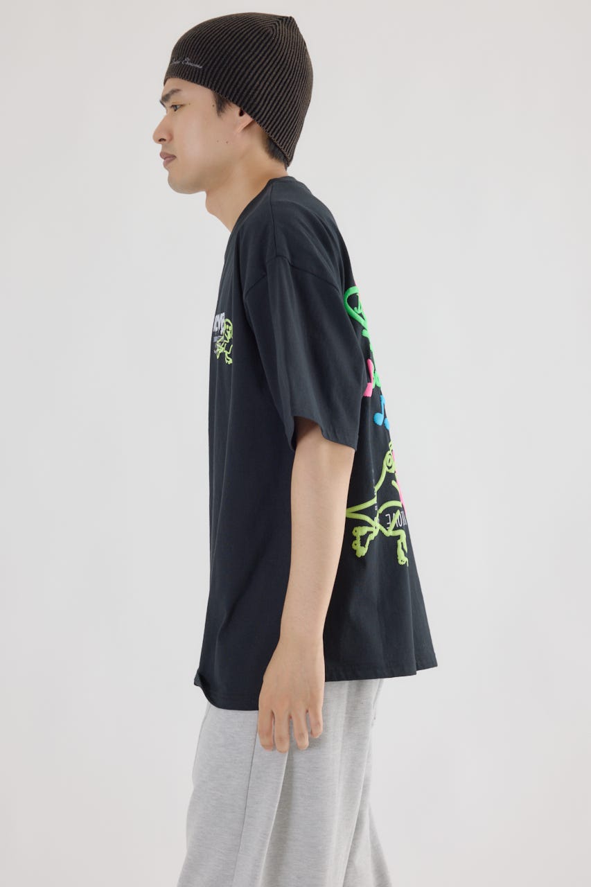 【UNISEX】NEON GRAFFITI Tシャツ BLK M