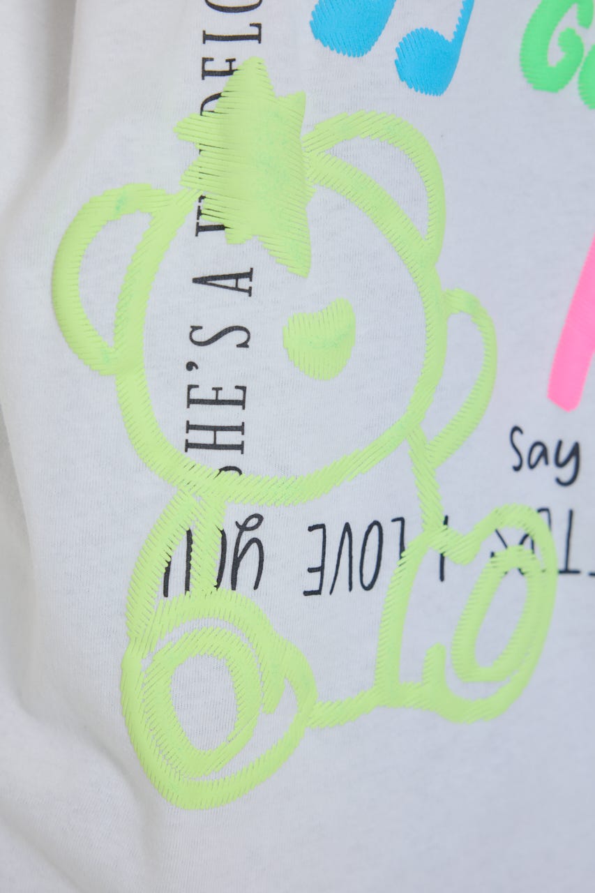 【UNISEX】NEON GRAFFITI Tシャツ O/WHT M
