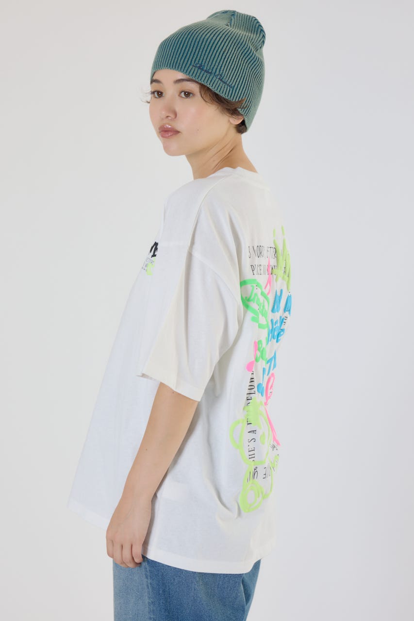 ☆セール☆GOLD LABEL カーペットローズ 両面スクエア Tシャツ RODEO CROWNS WIDE BOWL | 【UNISEX】NEON GRAFFITI Tシャツ (T