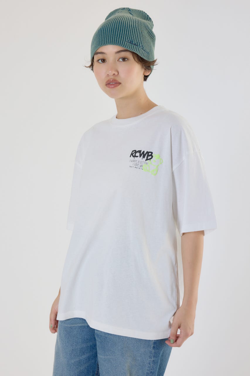 【UNISEX】NEON GRAFFITI Tシャツ O/WHT M