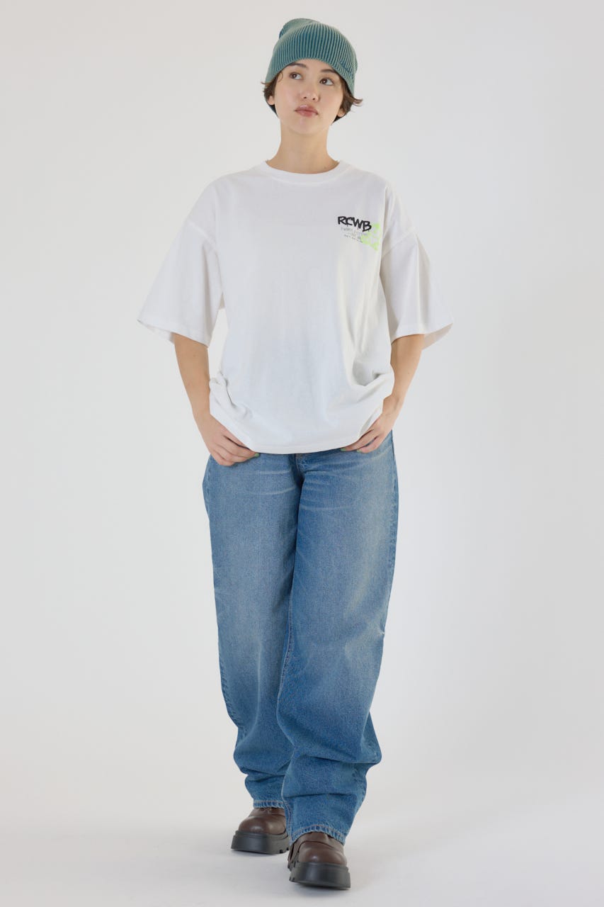 【UNISEX】NEON GRAFFITI Tシャツ O/WHT M