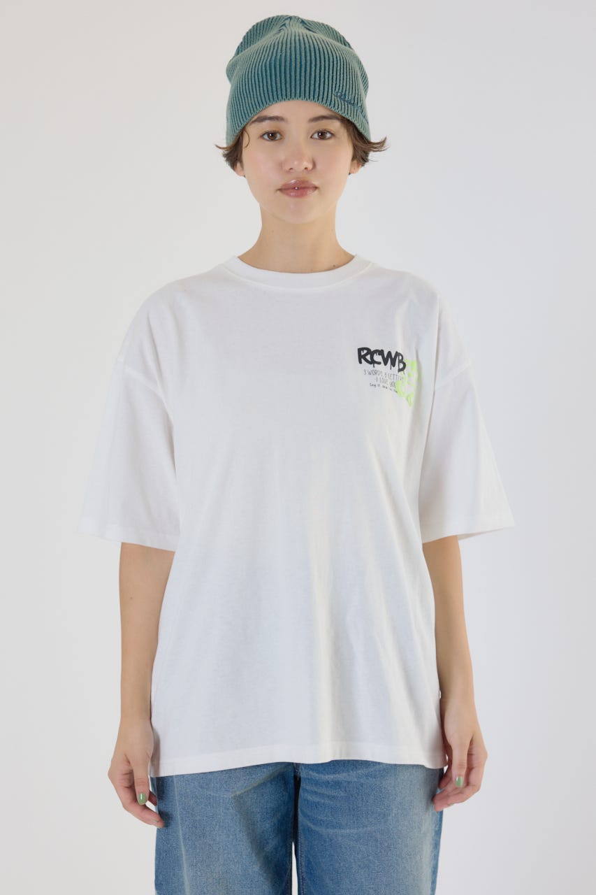 【UNISEX】NEON GRAFFITI Tシャツ O/WHT M