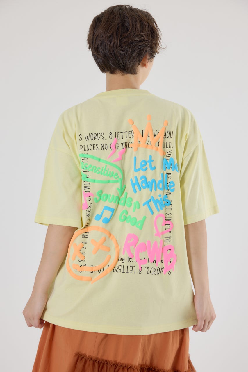 ☆セール☆GOLD LABEL カーペットローズ 両面スクエア Tシャツ セール】ムジークタイガー/さがら刺繍ワイドショートTシャツ（T