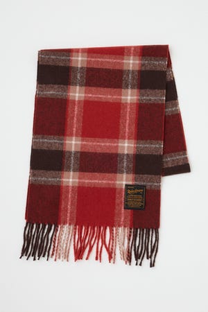 チェックマフラー