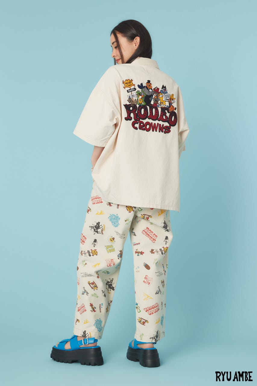 【UNISEX】(Ryu Ambe)Yee Haw シャツ IVOY FREE