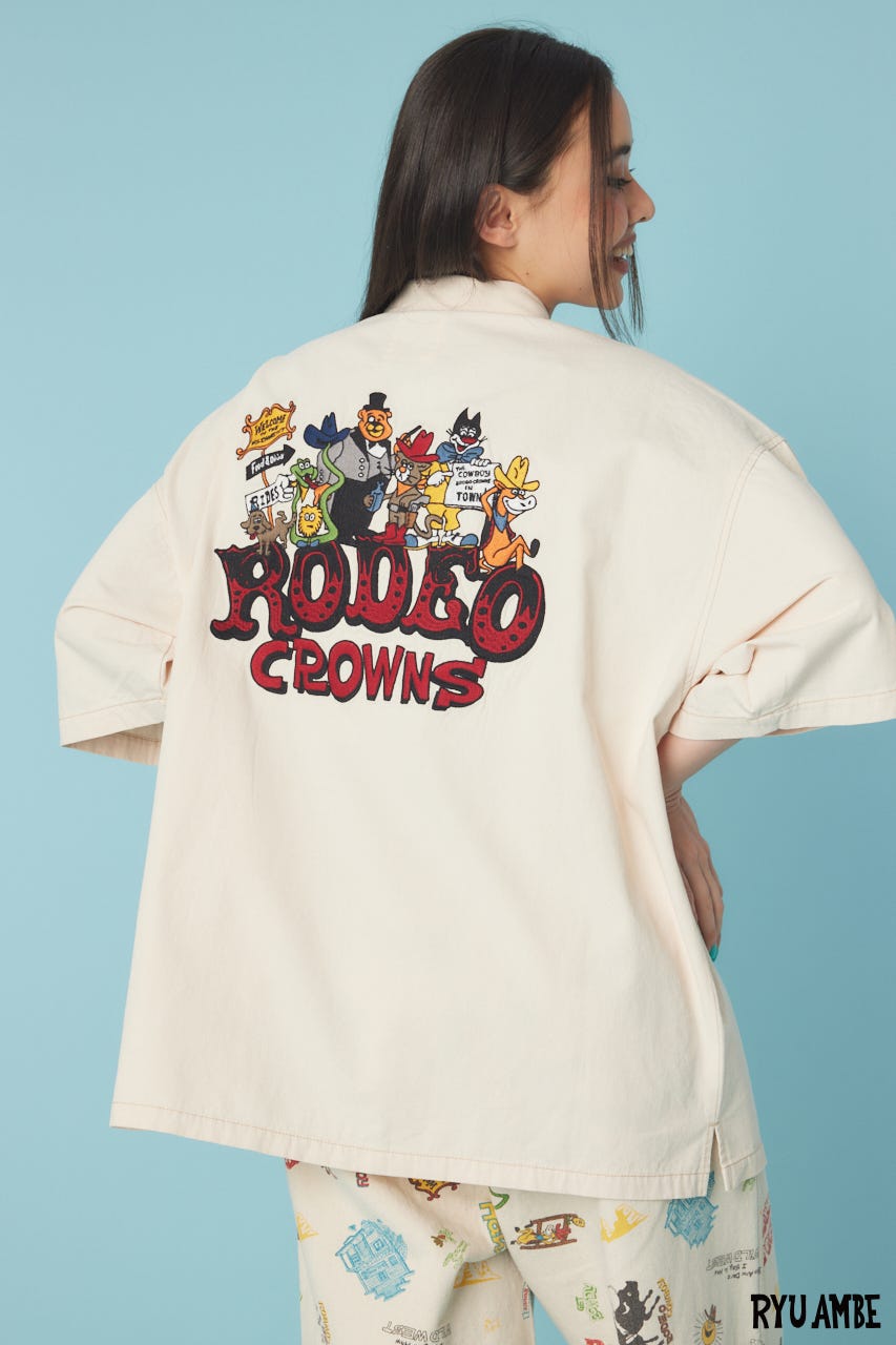 【UNISEX】(Ryu Ambe)Yee Haw シャツ IVOY FREE