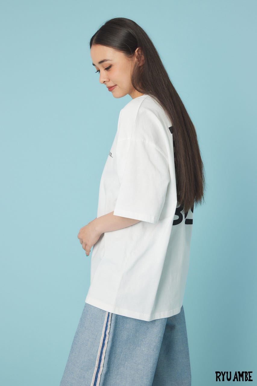 【UNISEX】(Ryu Ambe)MOTIF刺繍Tシャツ O/WHT M
