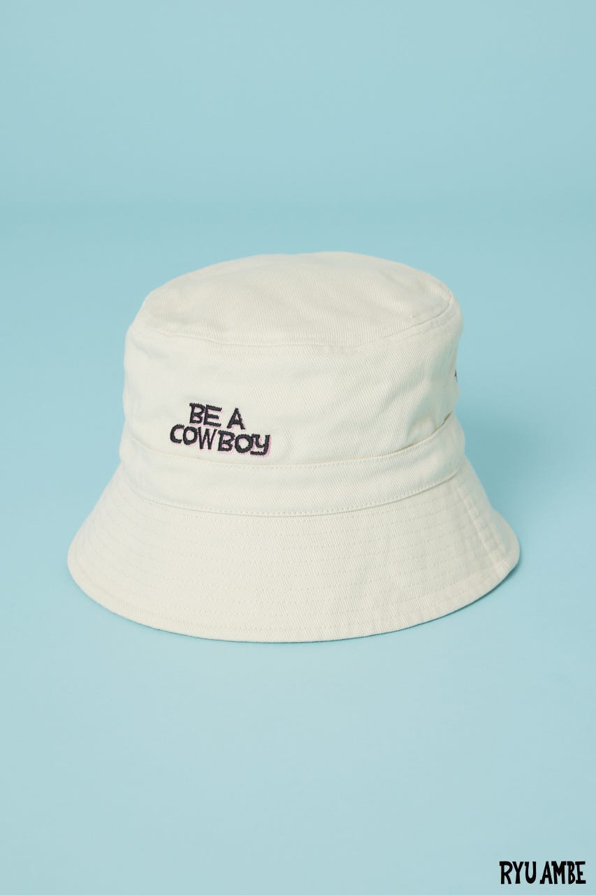 【UNISEX】(Ryu Ambe) バケットハット O/WHT FREE
