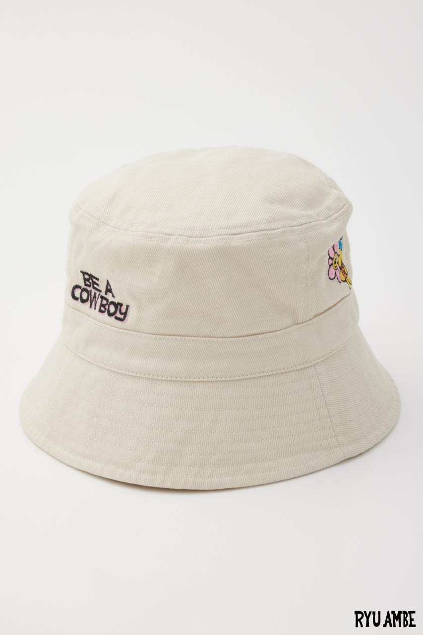 【UNISEX】(Ryu Ambe) バケットハット O/WHT FREE