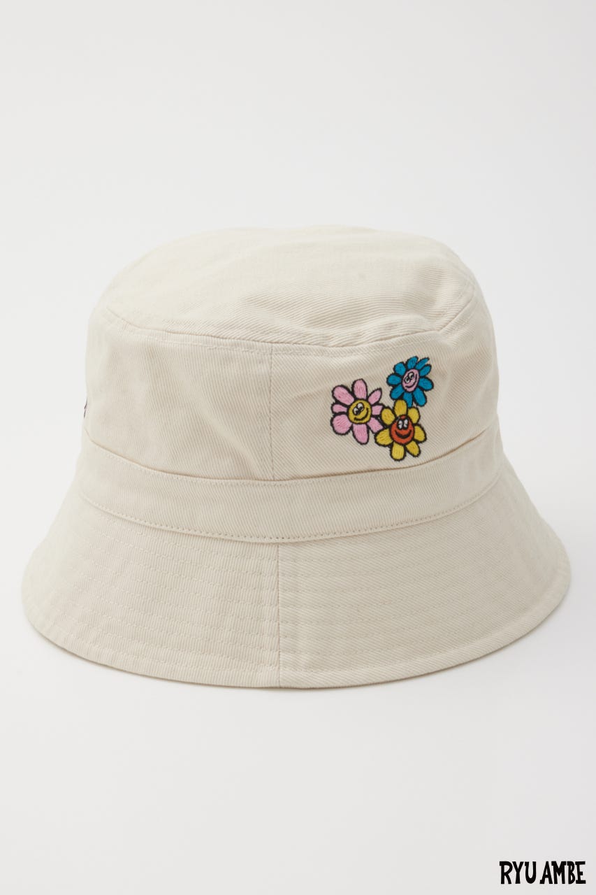 【UNISEX】(Ryu Ambe) バケットハット O/WHT FREE