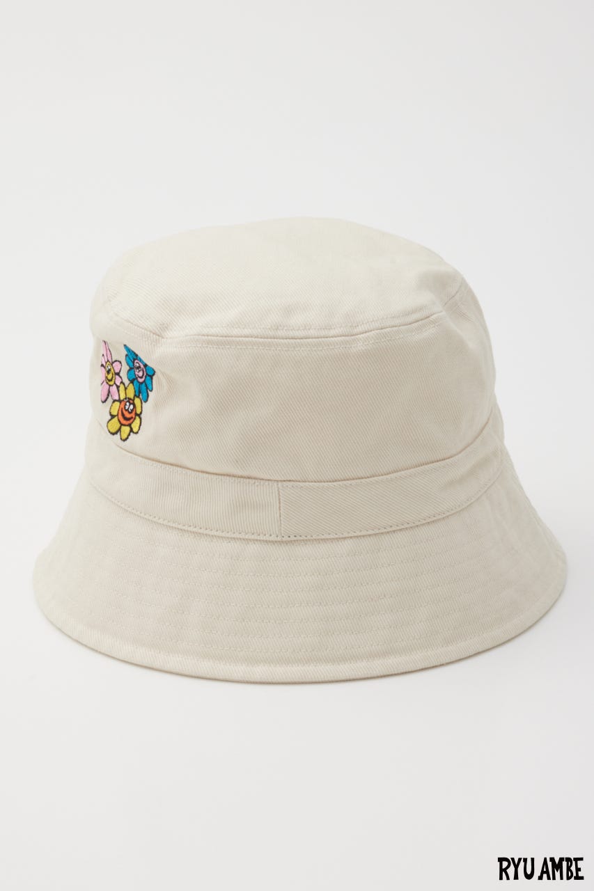 【UNISEX】(Ryu Ambe) バケットハット O/WHT FREE