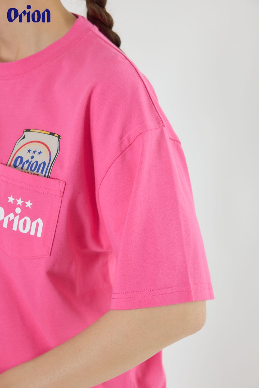 OrionBeerxRCSPocketBeerTシャツ PNK M