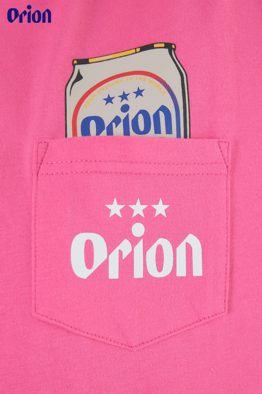 OrionBeerxRCSPocketBeerTシャツ PNK M