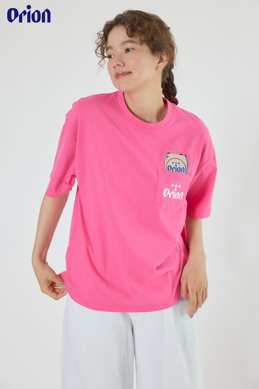 OrionBeerxRCSPocketBeerTシャツ PNK M