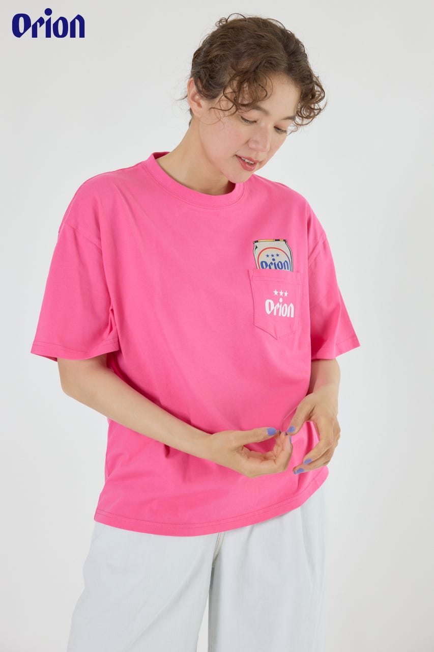 OrionBeerxRCSPocketBeerTシャツ PNK M