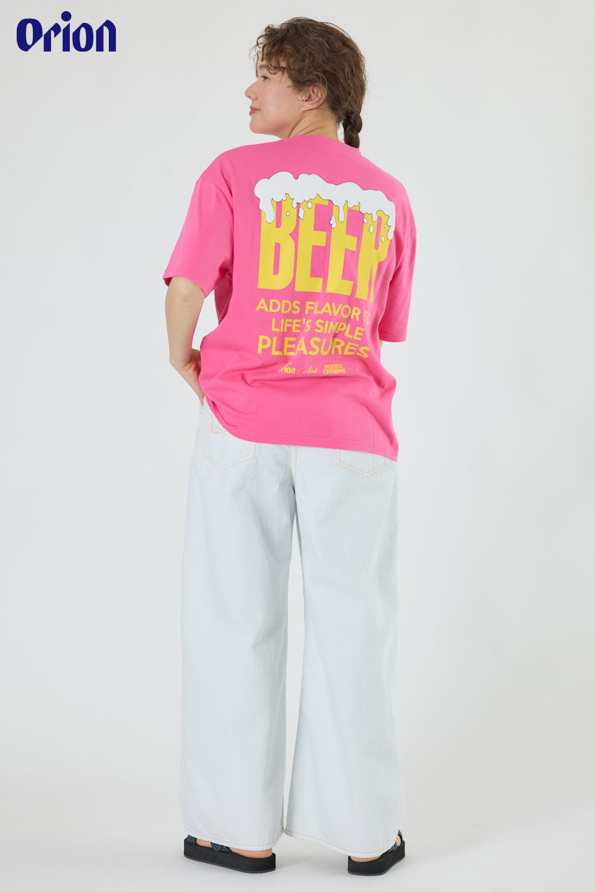 OrionBeerxRCSPocketBeerTシャツ PNK M