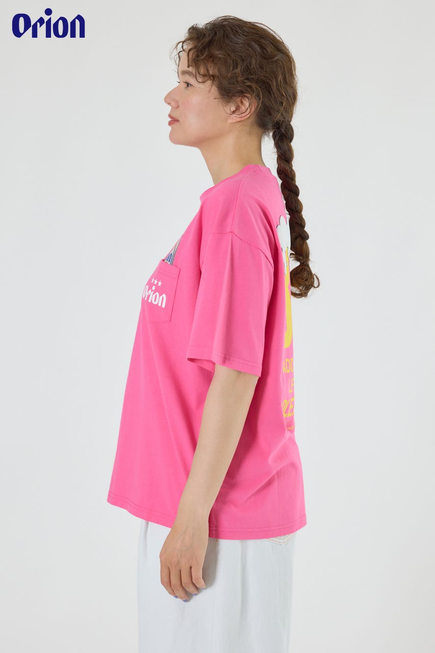 OrionBeerxRCSPocketBeerTシャツ PNK M