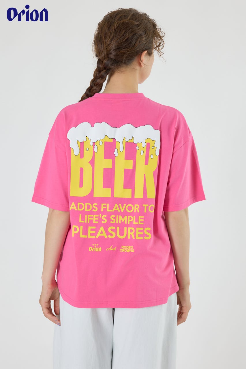 OrionBeerxRCSPocketBeerTシャツ PNK M