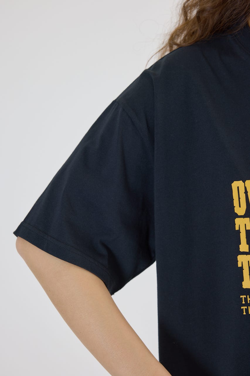 Embroidery motif Tシャツ BLK L