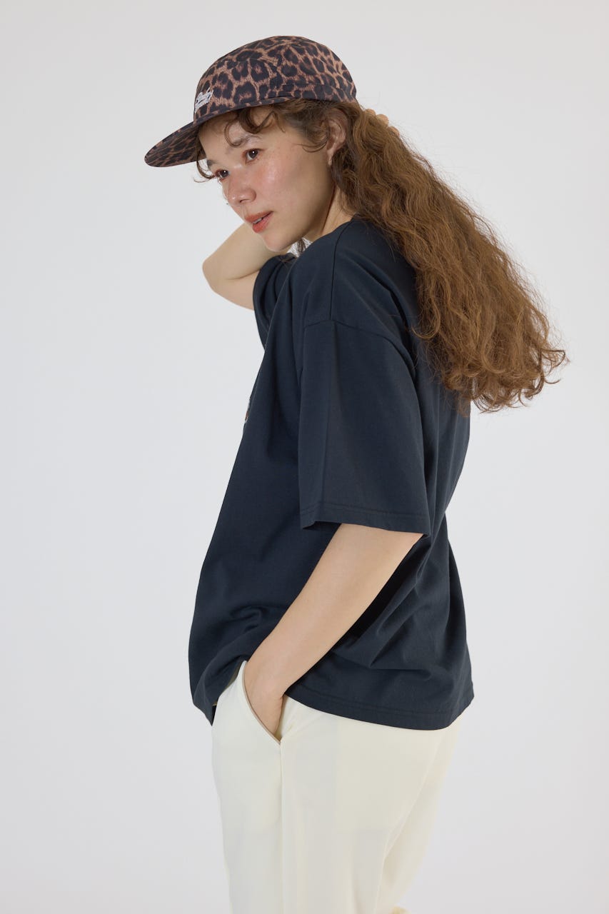 Embroidery motif Tシャツ BLK L