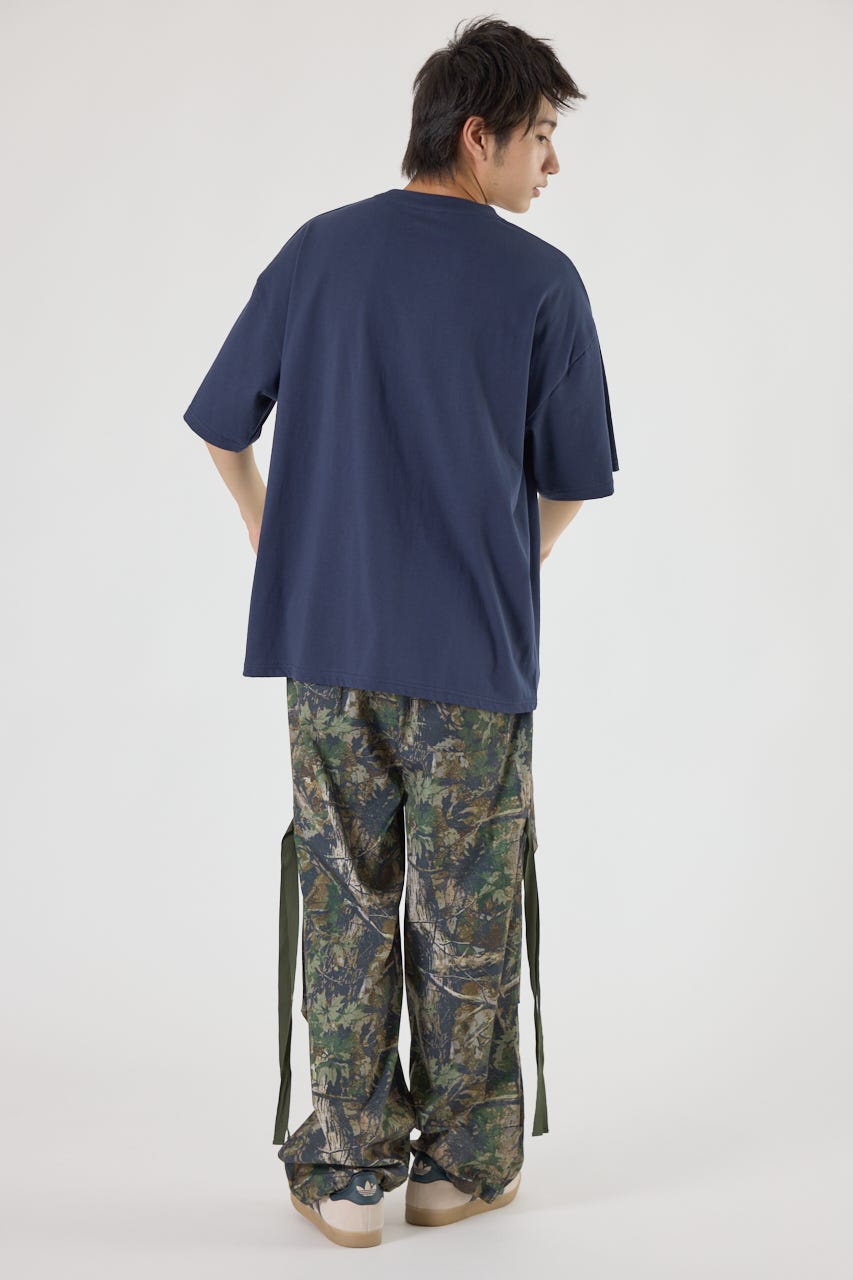 Embroidery motif Tシャツ NVY M