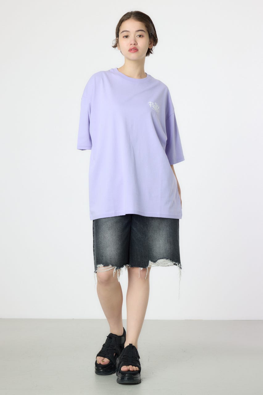 【UNISEX】BIG SIGN LOGO Tシャツ L/PUR L