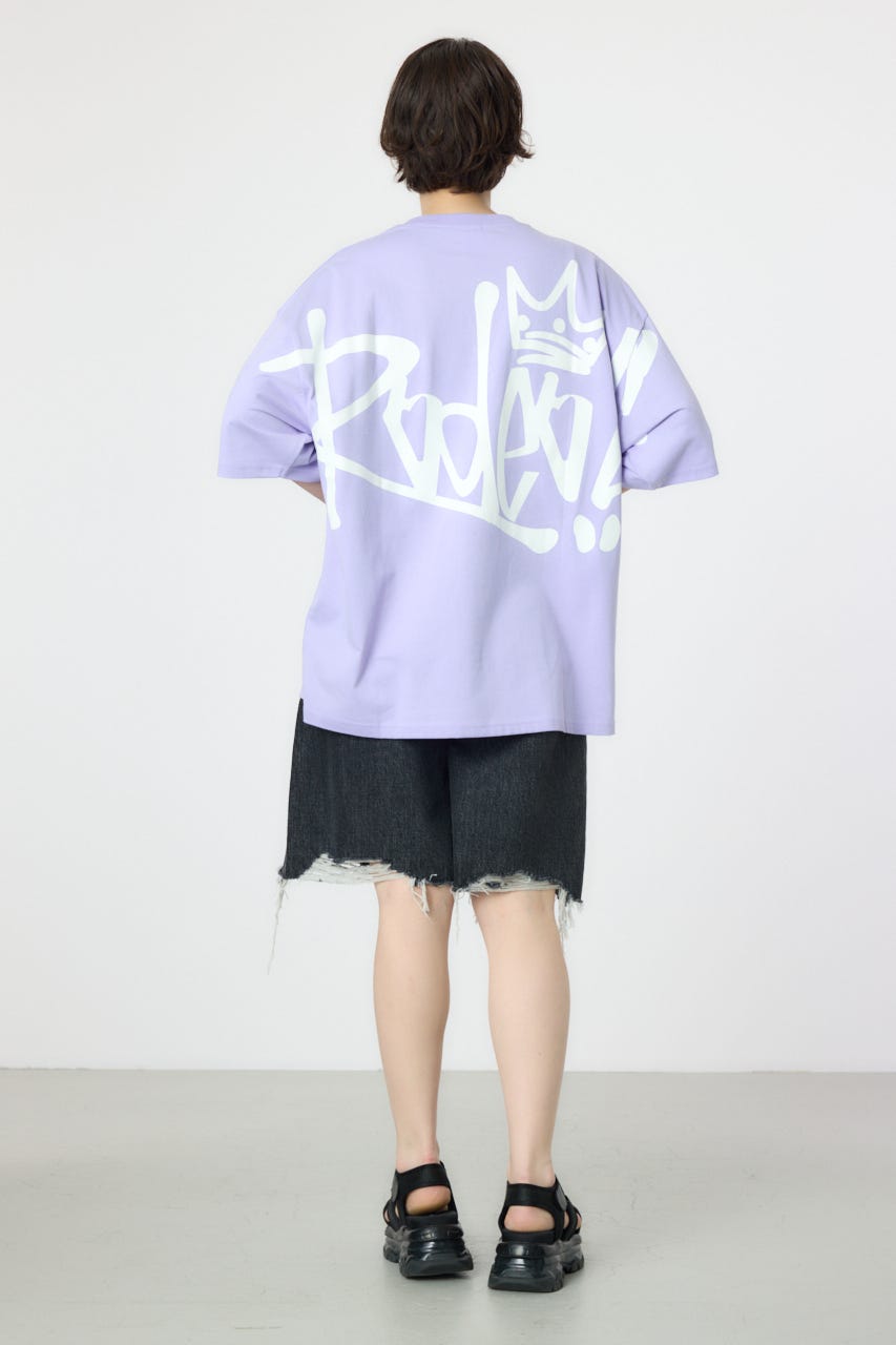 【UNISEX】BIG SIGN LOGO Tシャツ L/PUR L