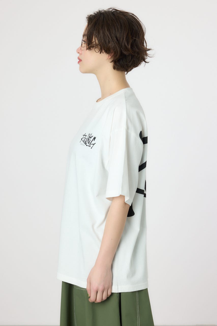 【UNISEX】BIG SIGN LOGO Tシャツ O/WHT M