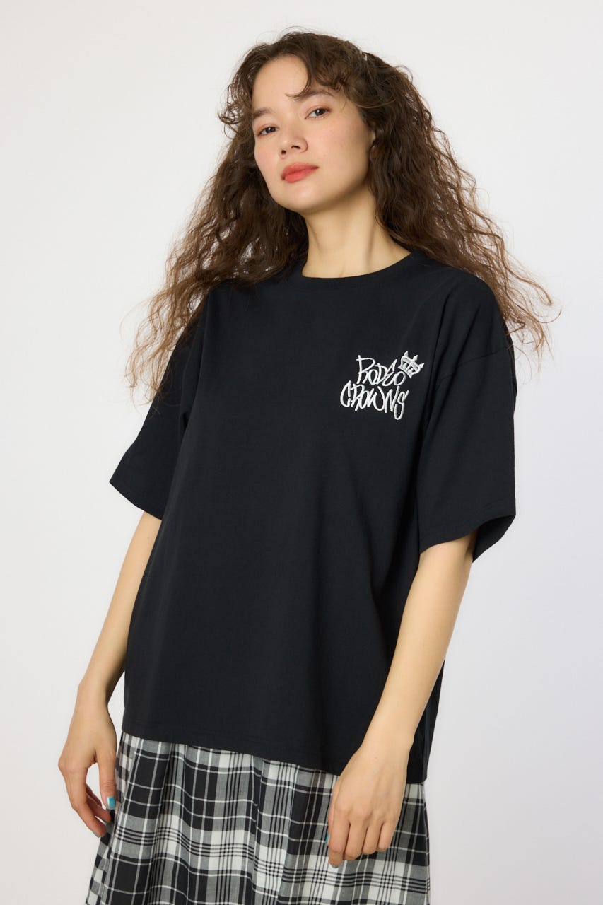 【UNISEX】BRIDGE BEAR LOGO Tシャツ BLK L