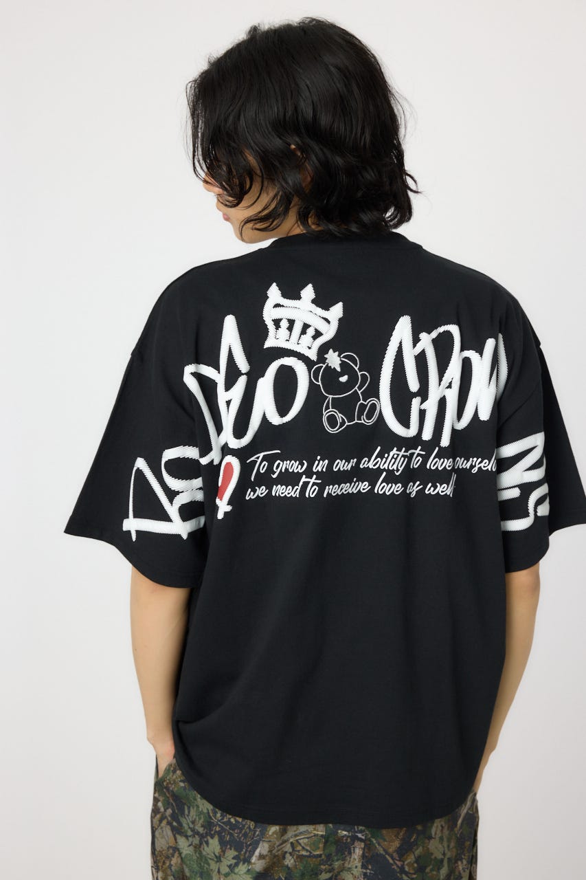 【UNISEX】BRIDGE BEAR LOGO Tシャツ BLK L