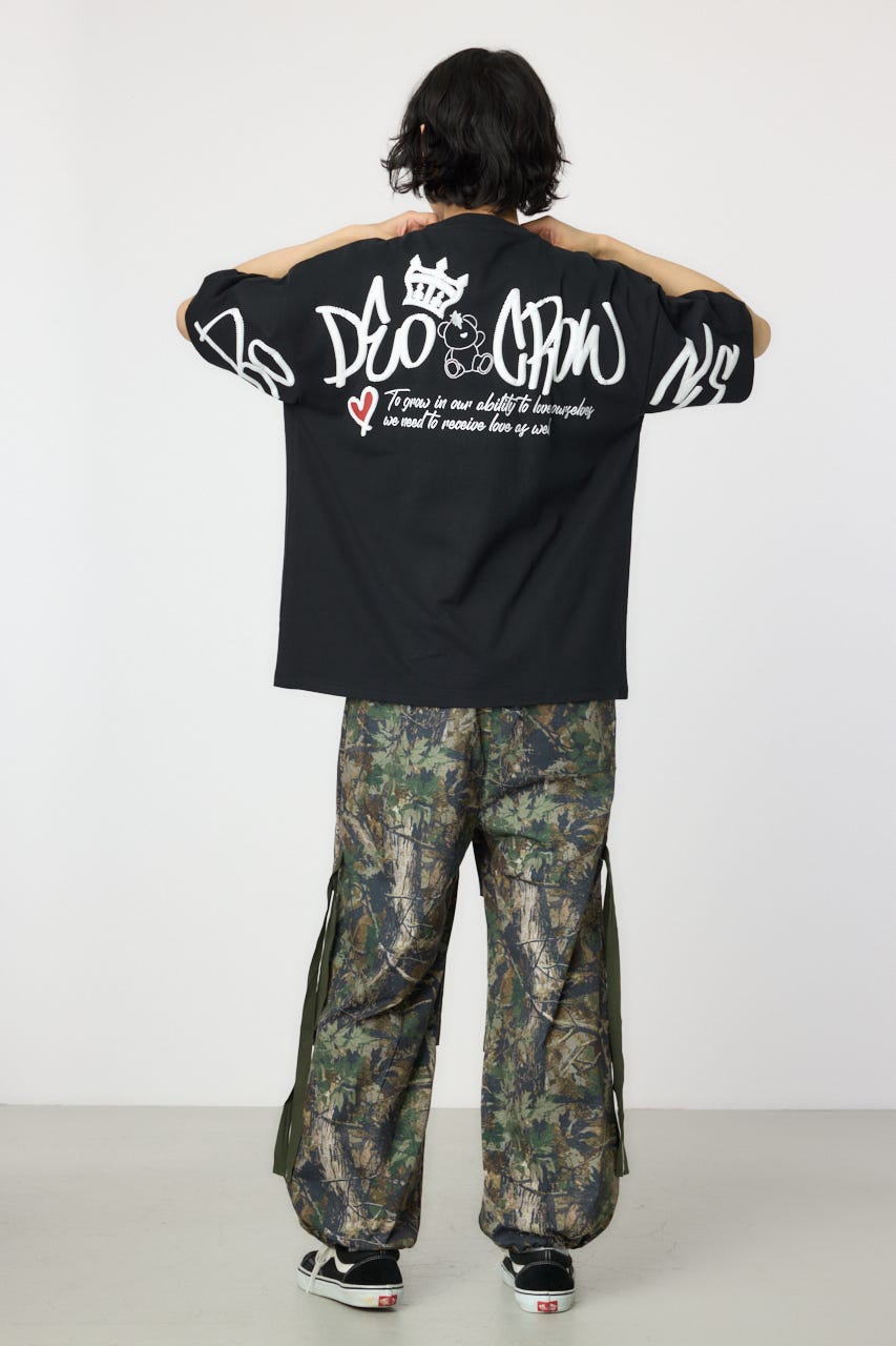 【UNISEX】BRIDGE BEAR LOGO Tシャツ BLK L